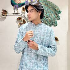 Jompers Floral Collar Straight Kurta